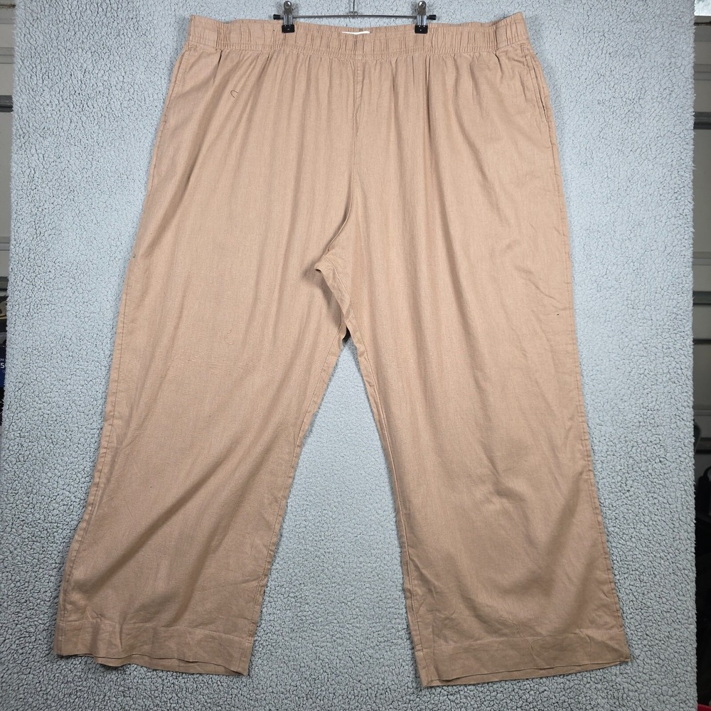 Abercrombie And Fitch Pants Womens‎ Size 3XLT Wide Leg Linen Pull On Old Money